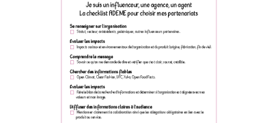 Check-list choix partenariats
