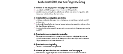 Check-list éviter le greenwashing