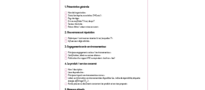 Fiche d'évaluation partenariat