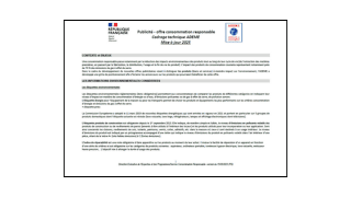 Couverture du cahier des charges