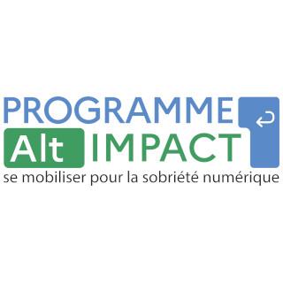 Logo du programme Alt IMPACT – se mobiliser pour la sobriété numérique